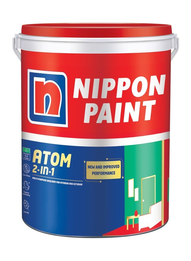 Nippon Paint Atom 2-in-1 Multi-purpose Emulsion 1L For Interior and Exterior